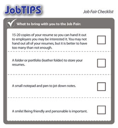 Job Fair Checklist