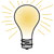 icon of a lightbulb
