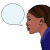icon of person with voice bubble