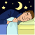 icon of person sleeping