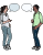 Icon of two people talking