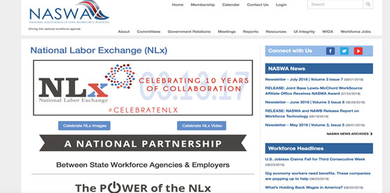 Job Search Drop Down Menu